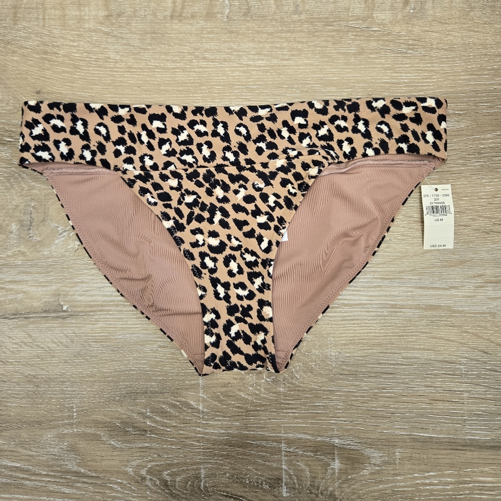 Aerie Brown and Black Leopard Print Bikini